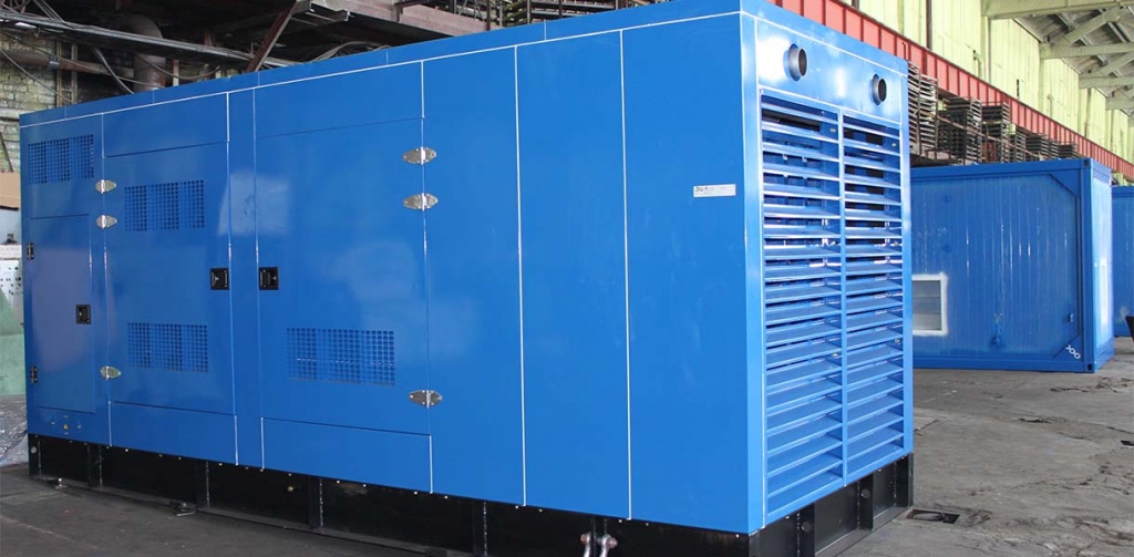 foto Дизель-генератор (ДГУ, ДЭС) мощность 500 кВт 400В Doosan в шумопоглощающем кожухе